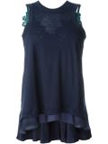 lace detail tank top