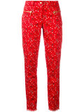 paisley print cropped trousers