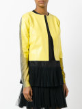 cropped open jacket