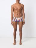 printed swimming trunks