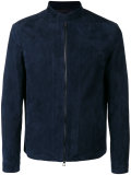 Zipped suede jacket