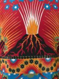 Volcano & Stars印花超长连衣裙