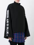 flared sleeved sweatshirt
