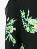 asymmetric floral skirt