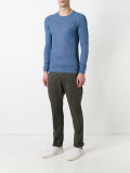 slim-fit ribbed jumper