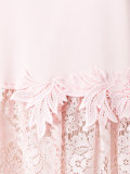 lace detail T-shirt dress