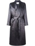 velvet lapel long coat