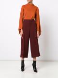 pointy longsleeves blouse