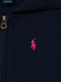 logo zip hoodie