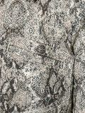 python effect cropped jacket