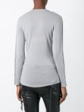 buttoned sleeve jumper
