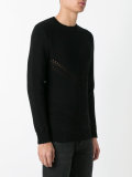 pointelle chevron jumper