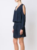 off shoulder v neck dress