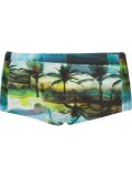 printed swim trunks