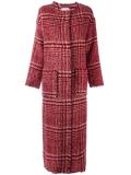 checked coat 