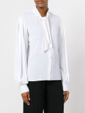 tie-neck shirt 
