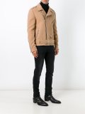 zip up biker jacket