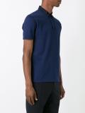 contrast collar polo shirt