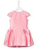 ruched satin dress