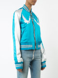 bird embroidered bomber jacket