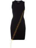 lace-up mini dress