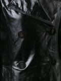 varnished effect peacoat