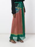 pleated sheer long skirt