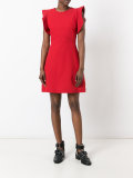 ruffled sleeve dress