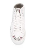 stitch detail hi-top sneakers