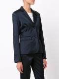 satin effect fitted jacket