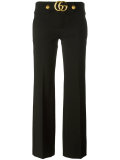 GG flared cropped trousers
