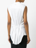 strap front blouse