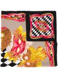 masquerade mask print scarf