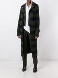 striped open cardi-coat