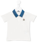contrast collar polo shirt 