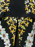 floral print cape dress