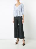 Crisscross Babydoll blouse