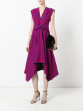 trapeze hem midi dress