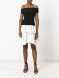layered mini skirt