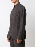 band collar blazer
