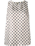 printed round neck top 