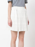 elasticated waist A-line skirt