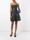 strapless cocktail dress