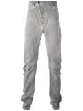 diagonal slim-fit trousers