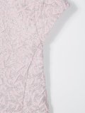 logo embossed metallic dress