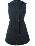 hooded zipped gilet 