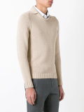 high neck slim-fit jumper