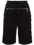 zipped pocket track shorts