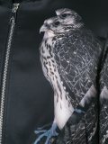 hawk print bomber jacket