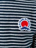 striped logo plaque sweater